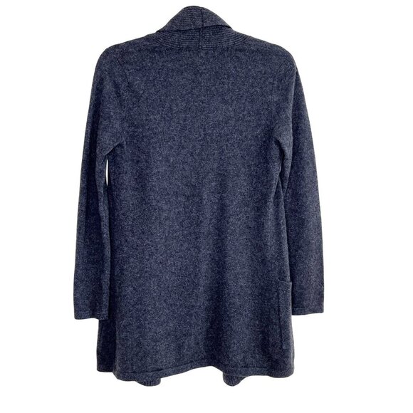 LORD & TAYLOR 100% Cashmeree Charcoal Gray Open Front Cardigan Sweater XS - Picture 3 of 10